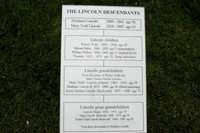 Descendant's plaque Lincoln's Tomb Springfield, Illinois
