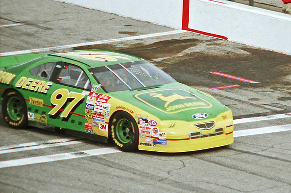 <img src= Chad Little.JPG" alt="NASCAR "Cup Series" "Chad Little" 97 "John Deere" Ford Taurus  1998 "Daytona 500"