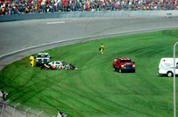NASCAR Busch Series Casey Atwood 27 Castrol GTX wreck 1999 Busch Series NAPA Auto Parts 300 aDaytona International Speedway