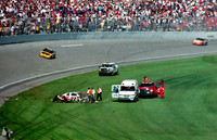 NASCAR Busch Series Casey Atwood 27 Castrol GTX wreck 1999 Busch Series NAPA Auto Parts 300 aDaytona International Speedway