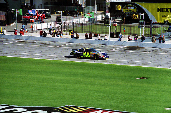 NASCAR Jimmie Johnson 48 Lowe's Chevy Monte Carlo SS qualifying 2007 Daytona 500