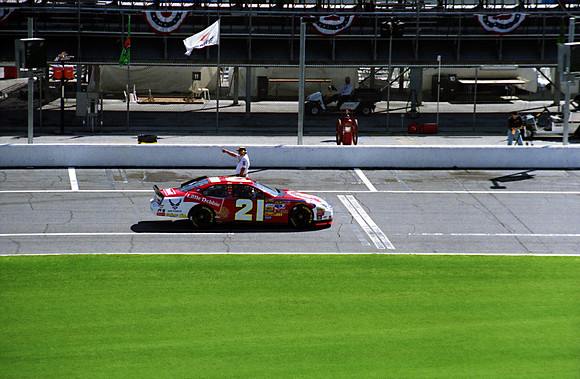 NASCAR Ken Schrader 21 Little Debbie Snack Cakes Ford Fusion qualifying 2007 Daytona 500