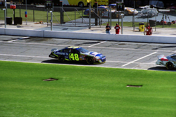 NASCAR Jimmie Johnson 48 Lowe's Chevy Monte Carlo SS qualifying 2007 Daytona 500