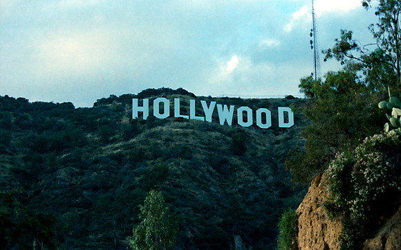 Sign Hollywood California 1988